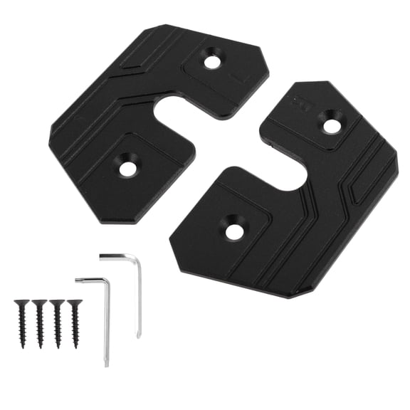 Unique Bargains 1 Set Sun Visor Repair Kit for Jeep Wrangler JK 2018 for Jeep Wrangler JL 2018-2023 Aluminum Alloy Black Sun Visor Clip Replacement Fix