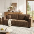 thumbnail image 5 of COPIAE 86 Inch Sofa with Extra Deep Seats Oversize,2 Seater Sofa for Living Room, Modern Couch and Sofa, Comfy Armrests and Seats and Backrests, Easy Installation,Chenille Fabric Brown, 5 of 11