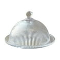 thumbnail image 4 of 5.5'' Clear Glass Cake Stand with Lid Cake Holder Covered Versatile Glass Dome Dessert Stand for Christmas Party Table Centerpiece, 4 of 5