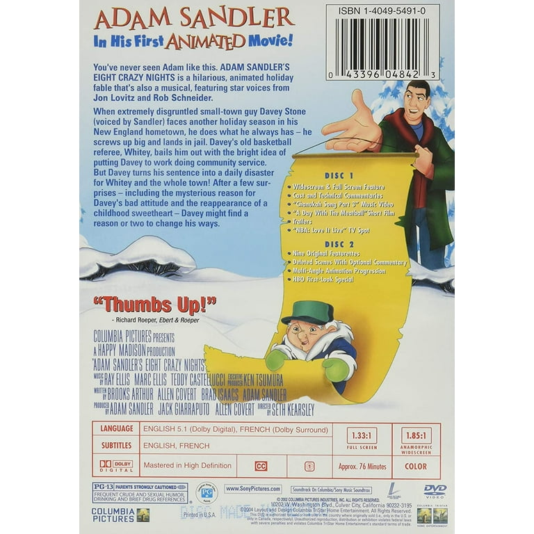 Eight Crazy Nights (DVD) - Walmart.com