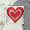 thumbnail image 2 of JEUXUS Valentines Day Pillow Covers Pink Heart Love Valentines Day Pillows Winter Holiday Lumbar Pillow Covers  Outdoor Pillowcase for Home Decor, 2 of 5