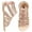 Gold, variant on NCCB Girls Gladiator Sandals Cute Open Toe Breathable Summer Strappy Sandals for Girls with Zipper Silver 5 Big Kid