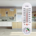 thumbnail image 1 of Allume 2Pcs Large Outdoor Wall Analog Patio Thermometer Mounting Bracket Temperature Reader White, 1 of 4