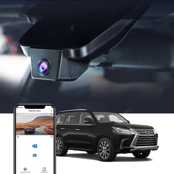 Fitcamx 4K Dash Cam Compatible with Lexus LX 570 2017 2018 2019 2020 2021 (J200, Gen3), Integrated OEM Look, Plug & Play, 64GB Card