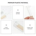 thumbnail image 2 of 2pcs plegable pestañas peines cejas cejas cejas herramientas de maquillaje de forma de ceja, 2 of 5