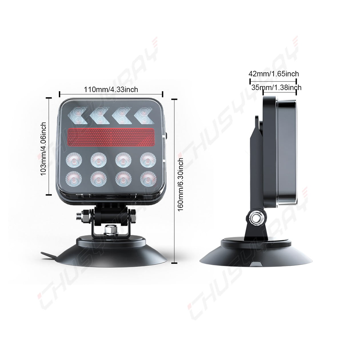 Wireless Magnetic Trailer Lights LED TailLight Kit For Western Star 4900 Semi