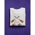 thumbnail image 3 of Crossed Arrows And Feathers. Sweatshirt Women -Image by Shutterstock, Female 3X-Large, 3 of 4