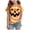 Yellow, variant on Futezty Kids Halloween Shirt Girls Boys Funny Spooky Tie Dye Shirts Pumpkin Face Short Sleeve Fall Tee Top 12M-13T