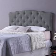 thumbnail image 2 of Baxton Studio Rita Modern and Contemporary Full Size Grey Fabric Upholstered Button-tufted Scalloped Headboard, 2 of 2