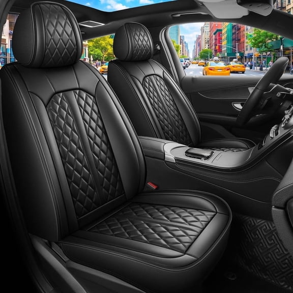 Car Seat Covers Fit for Chevrolet Cruze 2011-2019,Leather Seat Covers for Car,Waterproof Non-Slip Durable Car Seat Protector(5 Seats,Black)