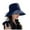 Blue, variant on Riforla Women Large Size Casual Fashion Sun Hat Light Proof Heat Insulating Breathable Sun Hat Summer Hats Black