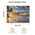 thumbnail image 3 of Acheng Beach Pictures Ocean Canvas Wall Art, Sunset Tropical Wall Art for Living Room Bathroom Wall Decor picture 3, 3 of 6