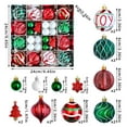 thumbnail image 3 of Christmas Ornaments Set 46Pcs Shatterproof Baubles, Mixed 2.36" & 1.18" Xmas Tree Balls - Bulk Hanging Ornaments for Holiday Party Wedding Home Decoration, 3 of 7