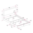 thumbnail image 2 of CorLiving Celeste Modern Upholstered Adult King Bed Frame with Headboard, Box Spring Required, Beige, 2 of 7