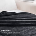 thumbnail image 5 of Deconovo Fleece Blankets King Size - Bed Blanket Soft Lightweight Plush Cozy Fuzzy Luxury Microfiber, 90x108 inches, Black, 5 of 6