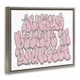 thumbnail image 3 of Stupell Industries Believe in Yourself Graffiti Quotes and Sayings Painting Brown Floater Framed Canvas Art Print Wall Art, 21 x 17, 3 of 9