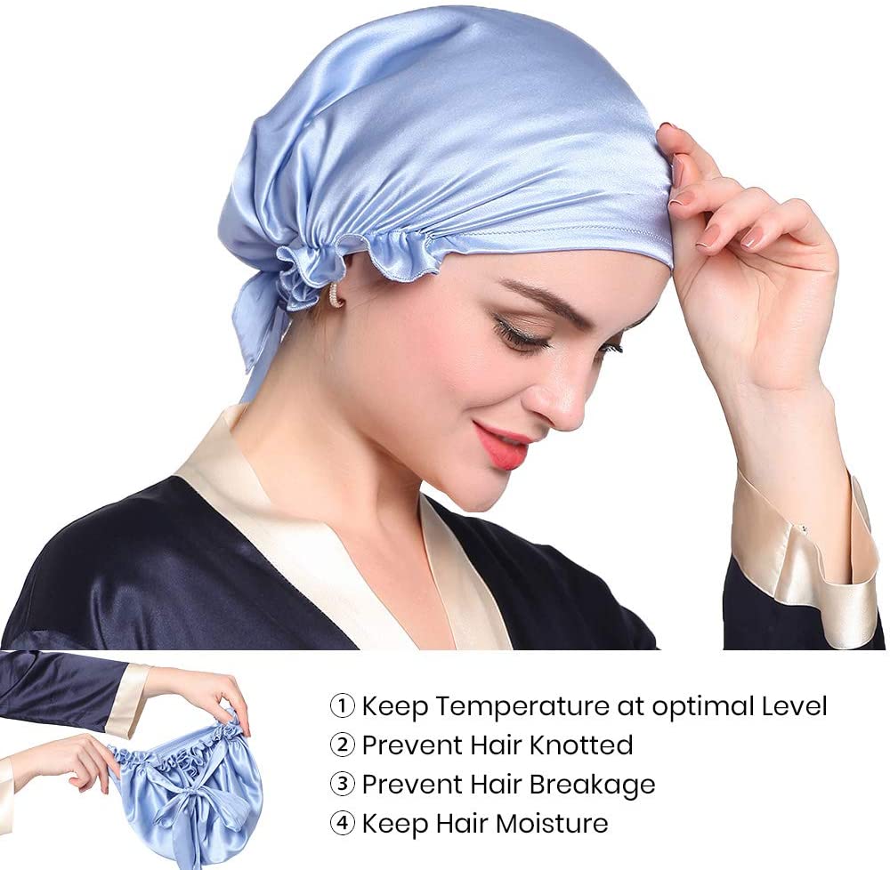 Real Silk Bonnet-Sleep Cap 