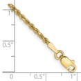 thumbnail image 2 of 14k Yellow Gold 9 Inch 1.75mm Rope Anklet Ankle Bracelet Chain, 2 of 6