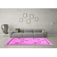 thumbnail image 3 of Ahgly Company Indoor Rectangle Oriental Purple Modern Area Rugs, 5' x 7', 3 of 4