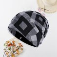 thumbnail image 2 of MesaSe Elastic Hat Geometric Pattern Hat Unisex Winter Hat with Geometric Print Contrast Colors Elastic Adjustable Multifunctional, 2 of 5