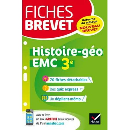 Fiches Brevet Histoire Géographie Emc 3e Ebook - 