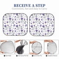 thumbnail image 6 of Wukai Lavender Bicycle Print Windshield Sun Shade, Car Front Window Shades Sunshade Cover Sun Visor Shield Block Automotive Interior Protector Blocks UV Rays-Medium, 6 of 6