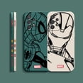 thumbnail image 5 of Case For Samsung Galaxy A91 A73 A72 A71 A53 A52 A51 A42 AO3S 4G 5G Simple Liquid silicone Case Marvel Line Iron Man Spiderman, 5 of 5