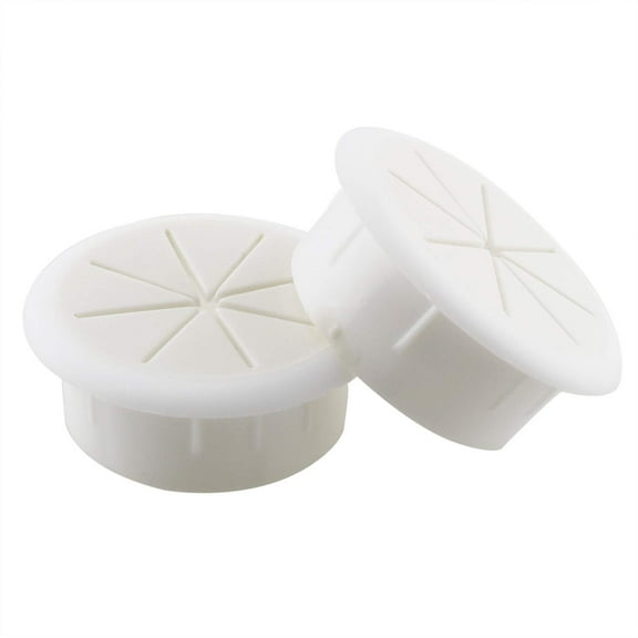 2PCS 2Inch (50mm) Desk Cord Grommets Wire Cable Hole Cover for Office PC Desk Cable Cord Cover White