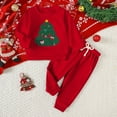 thumbnail image 2 of dmqupv Infant Boy Xmas Outfit Toddler Suit Boys Baby Wedding Dress Clothes Kids Formal Outfit Set Red,Size for 2-3 Years, 2 of 5