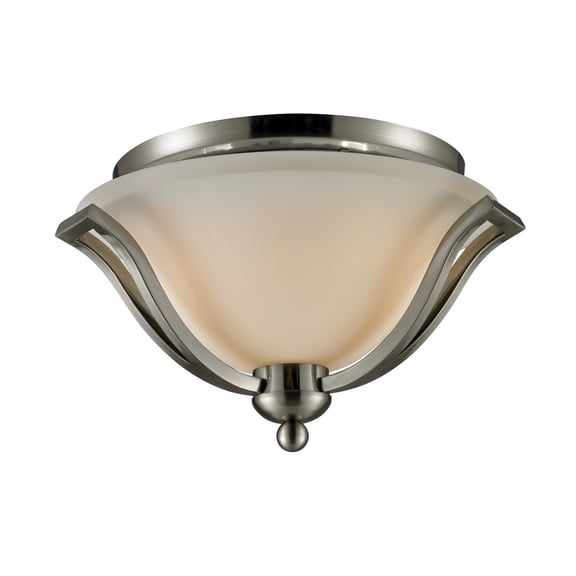 Z-Lite Lagoon 2-Light Flush Mount, Brushed Nickel