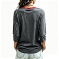 thumbnail image 6 of Womens 9/11 25th Anniversary Shirt 3/4 Sleeve Patriotic T Shirts | Never Forget 911 Memorial Shirt,Loose V-Neck Graphic T-Shirt,Printed American Flag T-shirt,Casual Tee Tops, L, 6 of 6