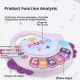 thumbnail image 4 of Cartoon Keyboard Piano Board Game for Kids with Flashing Lights and Animal Sounds, Musical Instrument for Babies, 4 of 8