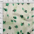 thumbnail image 3 of oneOone Viscose Jersey Sea Green Fabric Texture & Floral Diy Clothing Quilting Fabric Print Fabric By Yard 60 Inch Wide, 3 of 5