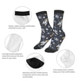 thumbnail image 3 of Uemuo Space Cars Printed Kids Boys Socks Seamless Crew Socks Crazy Funny Athletic Sport Socks for Children, 3 of 6