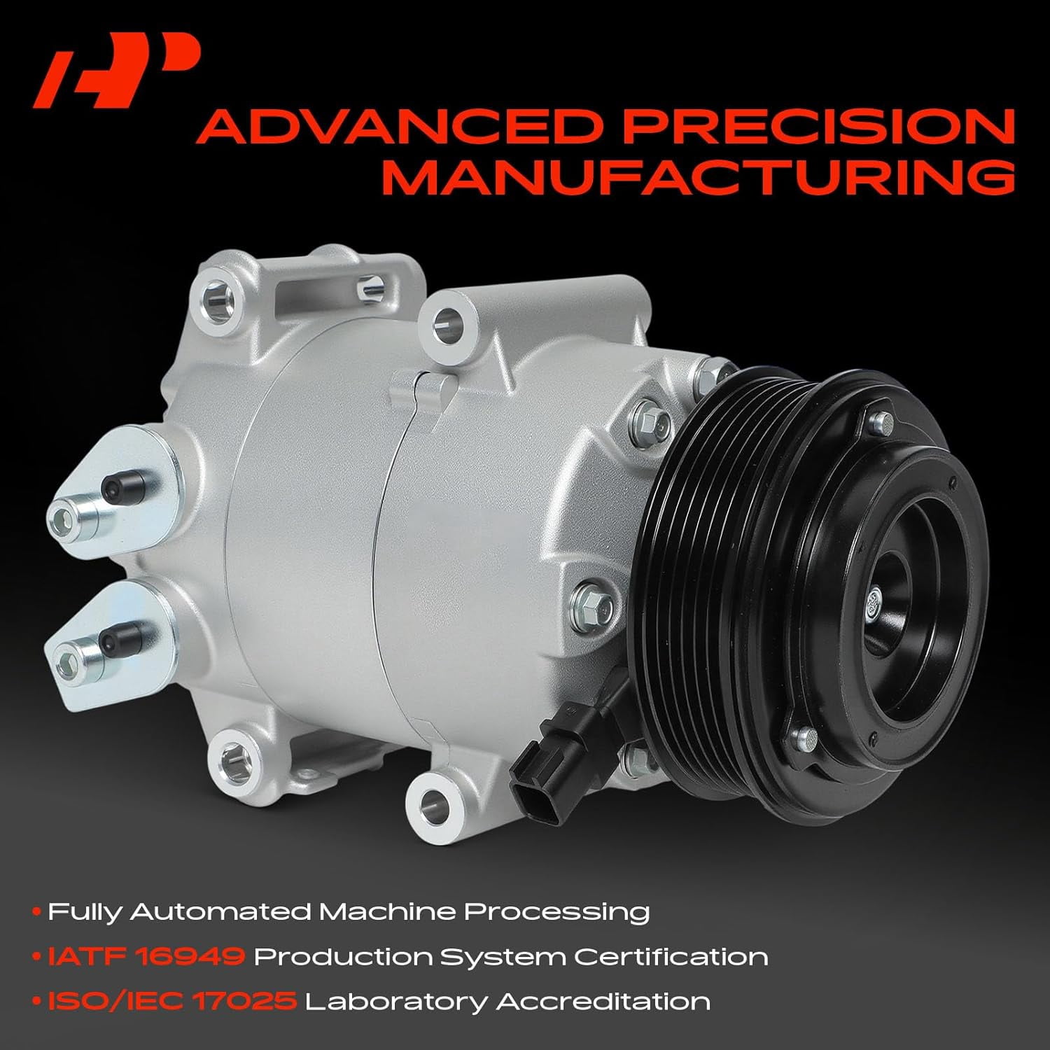 A-Premium Air Conditioner AC Compressor with Clutch Compatible with Ford Fiesta 2014-2019 L4 1.6L