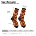 thumbnail image 2 of Fotbe Almond Nuts Calcetas Largas con Estampado para Hombre y Mujer – Calcetas de Compresión Transpirables y Elásticas, Viajar y Uso Diario Talla 5-11, 2 of 6