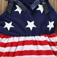 thumbnail image 4 of Odeerbi Toddler Dress Girls Independence Day Summer Dress Baby Clothes American Flag Striped Star PrintSleeveless Dress Red, 4 of 9
