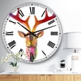 thumbnail image 2 of DesignArt Rainbow Antlers Large Wall Clock, 2 of 2