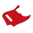 thumbnail image 3 of Sonducket Golpeador de guitarra rojo de una sola capa con 10 agujeros, placa antiarañazos, estampado de flores decorativas, cubierta de golpeador, Accesorios para instrumentos musicales Sonducket OD028192-00, 3 of 6