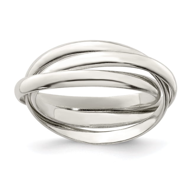 925 Sterling Silver Triple Ring