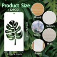 thumbnail image 2 of 12 Pcs Decorative Painting Templates 12 Styles Large Leaf Painting Stencils Reusable Border Stencil Leaf Stencils for Painting on Tile Wall Floor Scrapbooking Decor Drawing Tracing colorful, 2 of 9