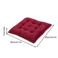 thumbnail image 4 of Tuvgenk Deep Red Seat Cushions for Office Chairs Pressure Relief Seat Cushion Pillow Polyester Soft Breathable Square Chair Pad for Home, 4 of 5