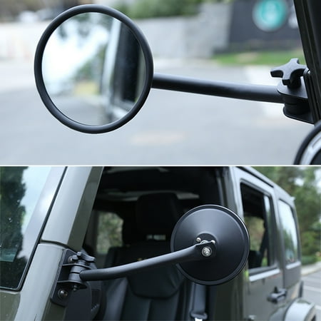 Round Mirrors Side Rear View Mirrors 4x4 Off Road Mirror A Column