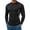 Black, variant on Men Compression Long Sleeve Shirts, Mock Neck Quick Dry Athletic Base Layer Top, Mesh Breathable Side Panel Slim Fit Tee for Running, Gym Blue M(M)