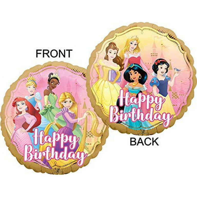Disney Princess Party Supplies Gold Balloon Decoration Bouquet for