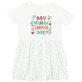 thumbnail image 3 of Inktastic Mamaw Loves Me Girls Apparel Girls Toddler Dress, 3 of 5