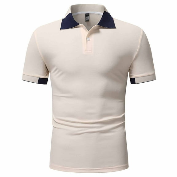 IROINNID Men's Printed Zipper Lapel Fashion Short Sleeve Sports Suit