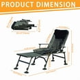 thumbnail image 2 of SDJPOI Outdoor Camping Lounge Chair with Detachable Footrest, Portable Folding Reclining Camping Chair with Adjustable backrest for Indoor and Outdoor Camping Beach Hiking Fishing （Green+black）, 2 of 9