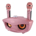 thumbnail image 4 of Altavoz Karaoke Inalámbrico Bluetooth Sincero con 2 Micrófonos Radio FM Oro Rosa, 4 of 10