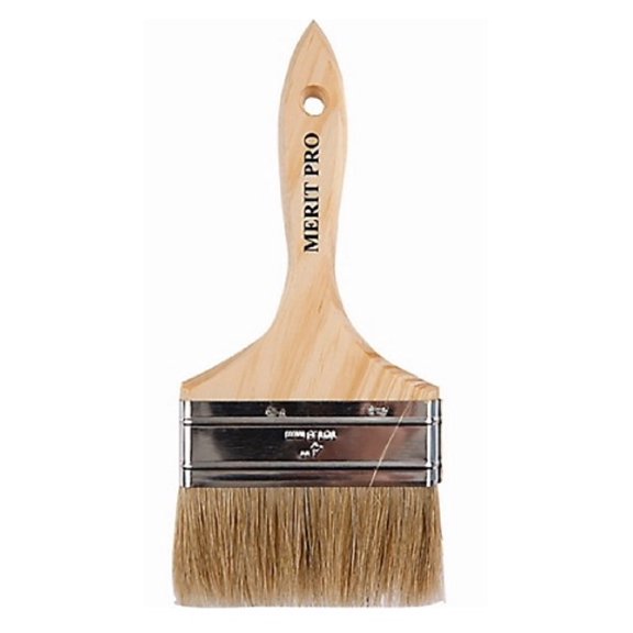 Merit Pro 162989 White Bristle Chip Brush 1 piece - 4 inches.